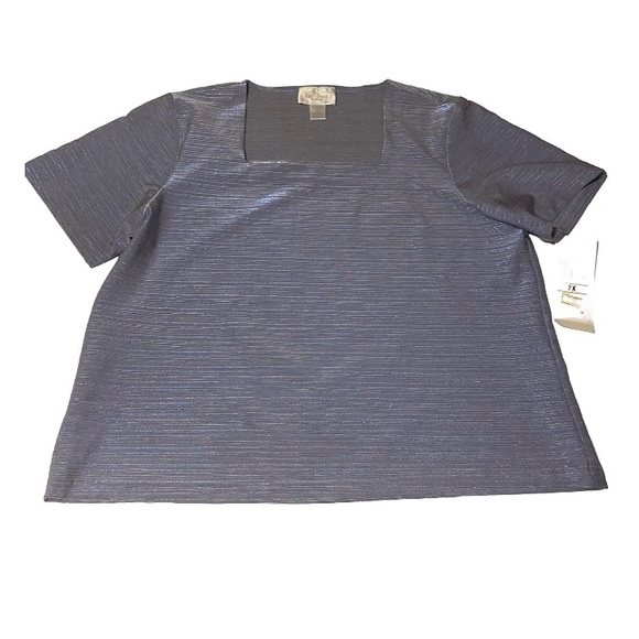 Vue Point Woman 2X by Jordan blue metallic VTG USA New - Picture 2 of 9